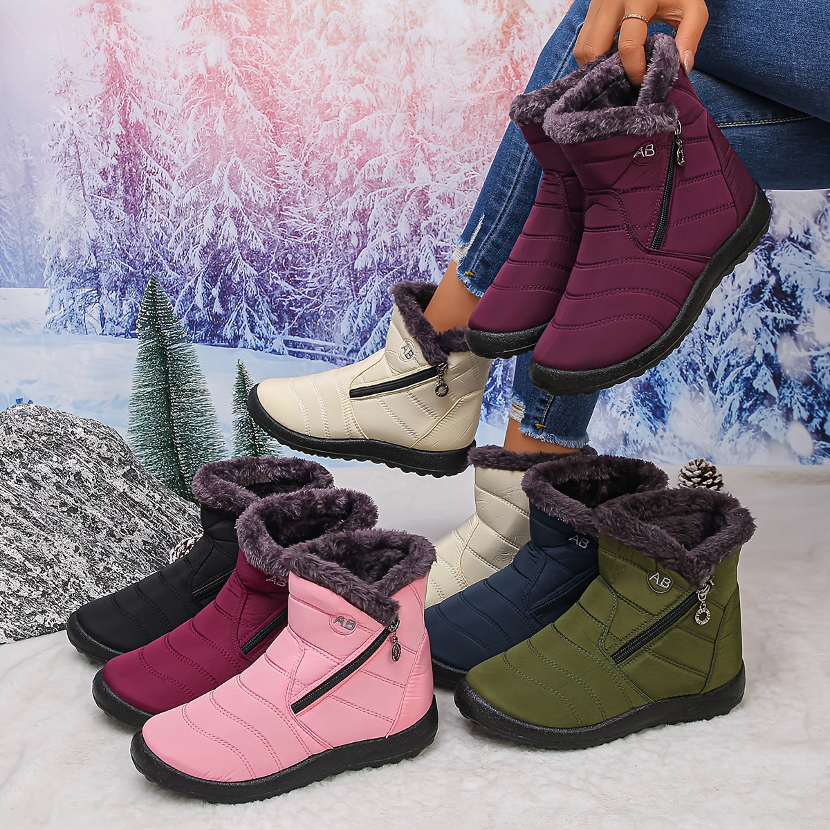 Marivelle | Bottes Hiver Chaudes Antidérapantes
